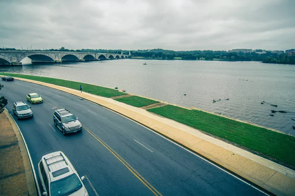 Innenstadt Von Arlington Virginia Und Potomac River — Stockfoto