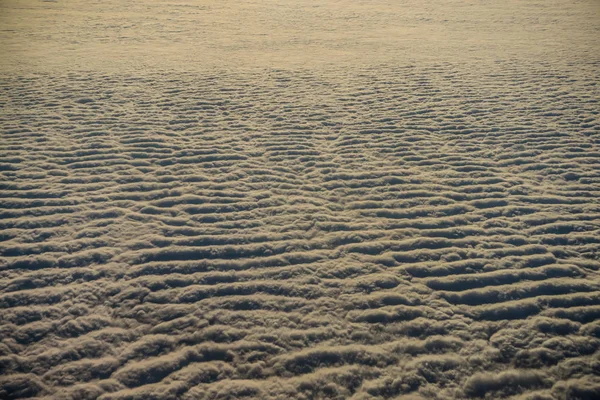 Bela Paisagem Céu Manhã Com Nuvens Fofas — Fotografia de Stock