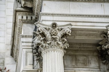 washington DC'de tarihi bina eski klasik sütunlar