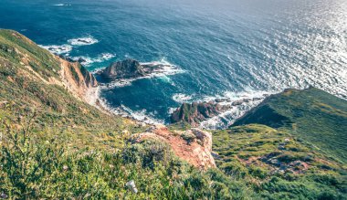 Pasifik Okyanusu big sur coatal plajları ve manzara