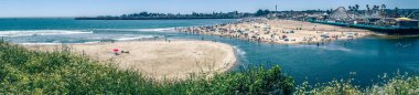 Santa cruz california plaj ve kıyı şeridi bahar