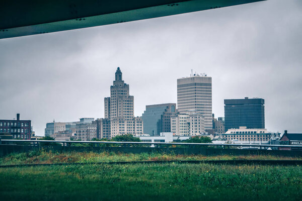 сцены вокруг Провиденса Род-Айленд осенью
