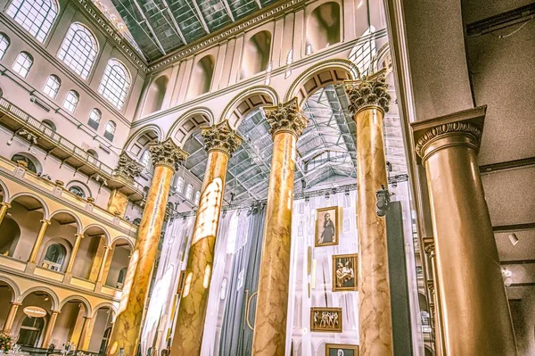 WASHINGTON, DC - OCTOBER 2017: Smithsonian National Building Museum in Washington, DC, as seen on October 2017. Completed in 1887, the building onced housed the former Pension Bureau and is now a museum of architecture and design.