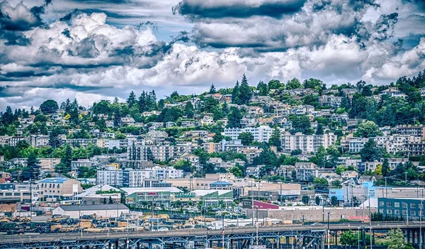 Barrios Residenciales Alrededor Seattle Washington — Foto de Stock