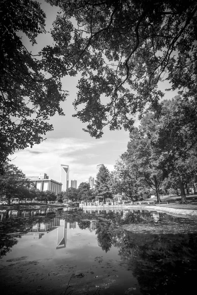 Charlotte North Carolina Marshall Park Sonbahar Sezonu — Stok fotoğraf