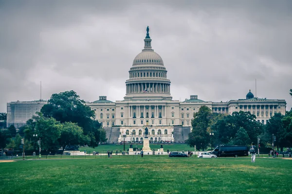 Capitolio Estados Unidos Día Niebla — Foto de Stock