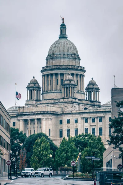 Rhode Island State House Kapitolu Opatrzność — Zdjęcie stockowe