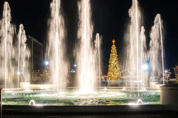 Christmas time season in rock hill south carolina — Stock Photo, Image