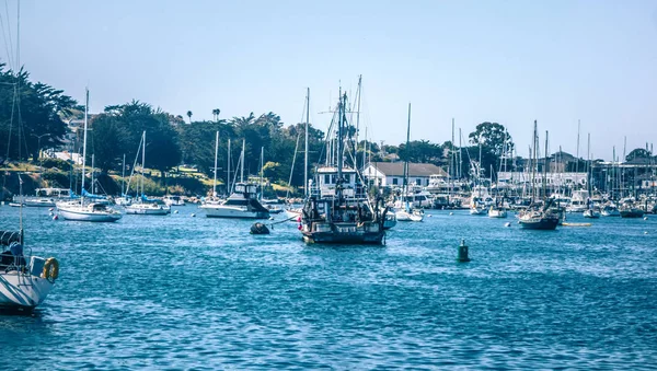 Playa y costa de santa cruz california en primavera — Foto de Stock