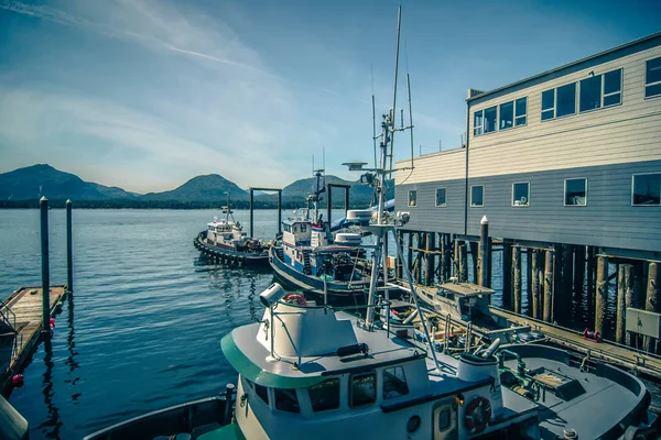 Scenario intorno alaskan città di ketchikan — Foto Stock