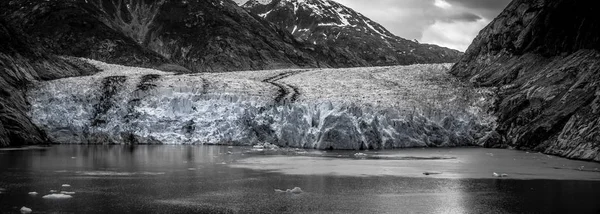 Magnífico glaciar Sawyer en la punta del fiordo de Tracy Arm — Foto de Stock