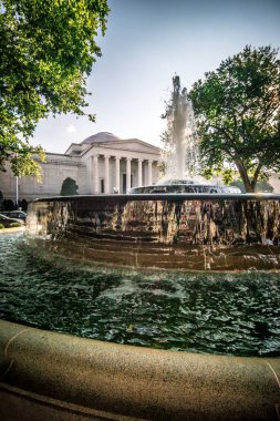 Washington dc şehir sokakları ve tarihi mimarisi