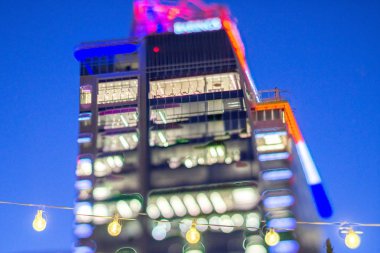 tatil dekorasyon charlotte Kuzey caro etrafında Noel ışıkları