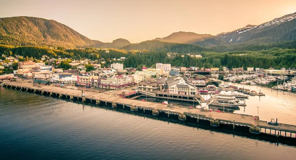 Ketchikan Alaszka belvárosának északi Usa város — Stock Fotó