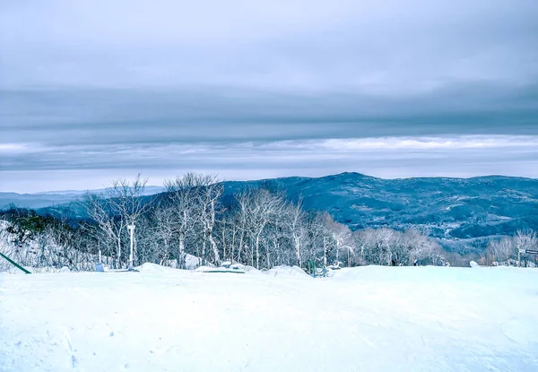 North carolina socker berg destination för skidåkning — Stockfoto