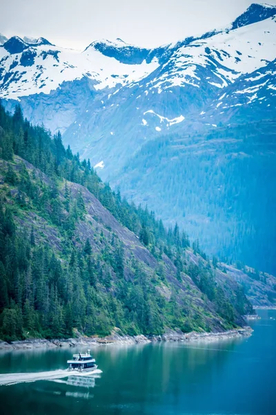 Passagem interior vista para a montanha em torno de ketchikan alaska — Fotografia de Stock