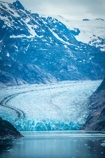 Sawyer gletsjer in tracy arm alaska fjorden in de buurt van ketchikan alaska — Stockfoto