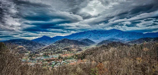 Cidade de montanha de gatlinburg tennessy — Fotografia de Stock