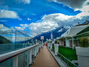 güzel Alaska cruise gemi sahne 