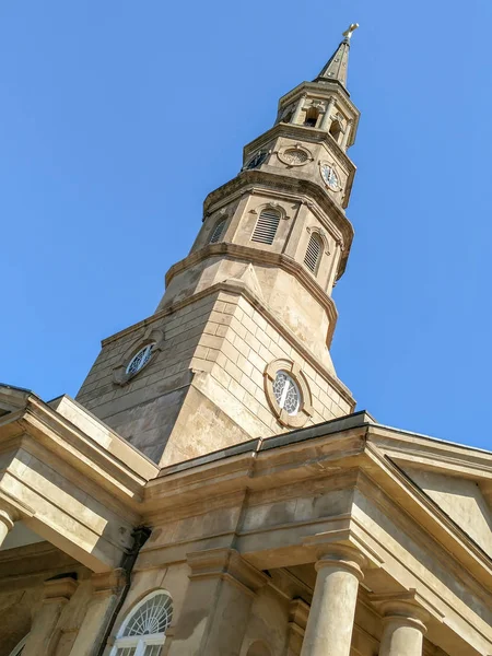 Maisons historiques et architecture au centre-ville de charleston sc — Photo