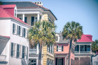 Gökkuşağı satır charleston Güney Carolina'da sokak