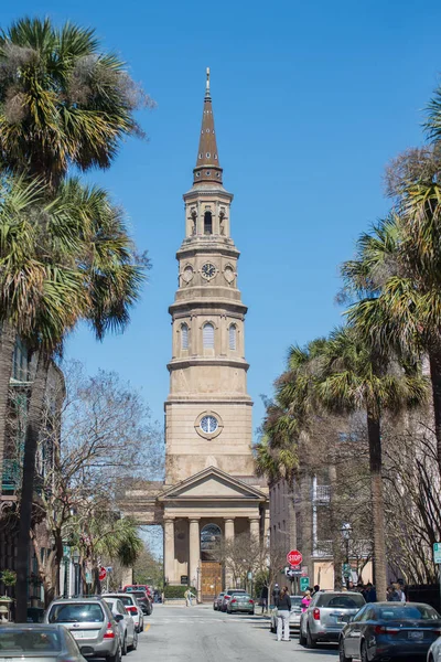 Historické Charlestonu Jižní Karolíně centru scenérie — Stock fotografie