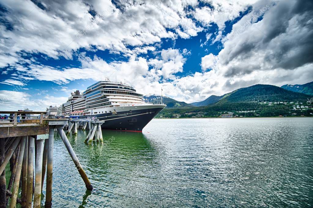 port of juneau alaska and street scenes