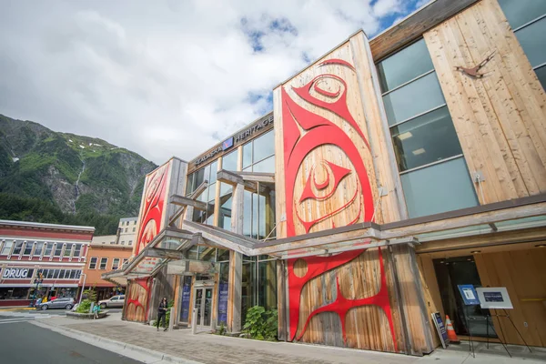 Port of juneau alaska and street scenes — Stock Photo, Image