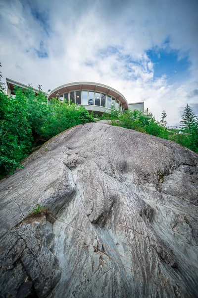 Landskapet runt mendenhall glaciärpark i juneau alaska — Stockfoto