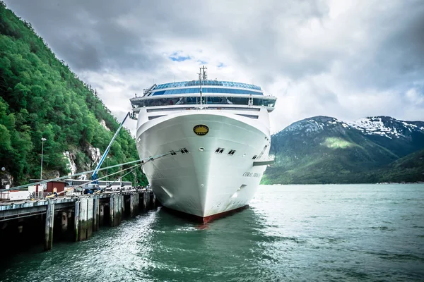 Port av juneau alaska och gatan scener — Stockfoto