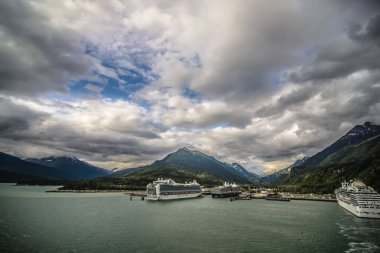 Doğa ve dağ skagway alaska çevresinde