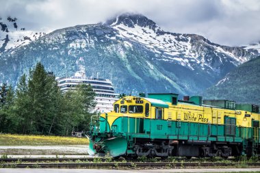 skagway manzara trenle white pass Alaska