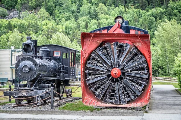 Skagway alaska in juni, de noordelijke stad van de Verenigde Staten in de buurt van canada — Stockfoto