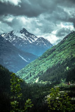 Rocky Dağları doğa sahneleri alaska british columbia sınırında