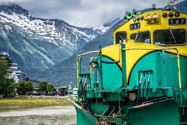 Skagway alaska em junho, EUA cidade do norte perto do Canadá — Fotografia de Stock