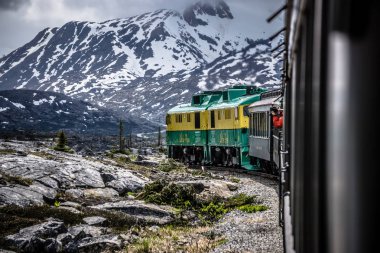 skagway manzara trenle white pass Alaska