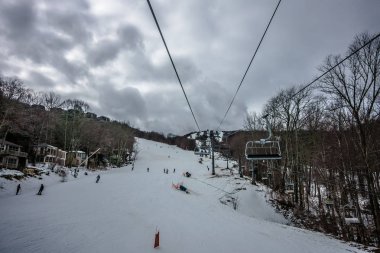 şeker dağı Kayak resort manzara ve Kuzey Carolina trails