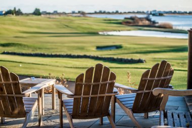 weekapaug golf club landscapes in rhode island clipart
