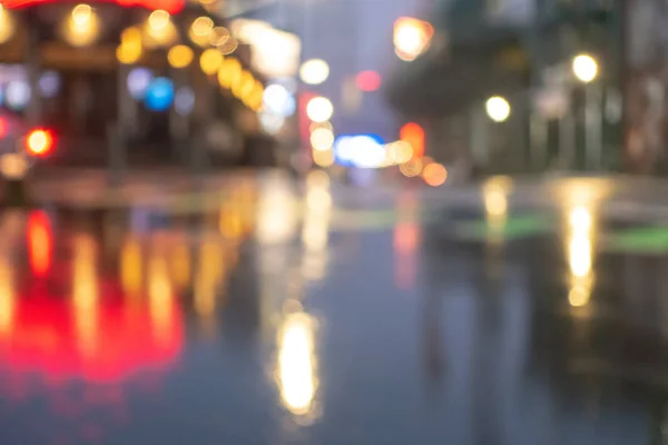 Deszczowa mokra ulica Lansdowne w Bostonie Massachusetts — Zdjęcie stockowe