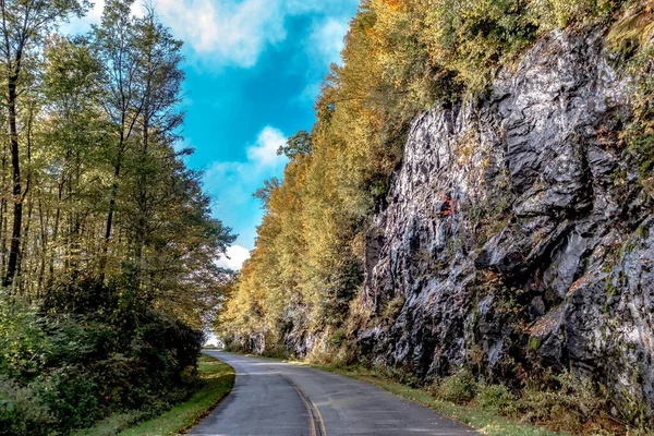 Temporada Otoño Las Montañas Apalachin Blue Ridge Parkway —  Fotos de Stock