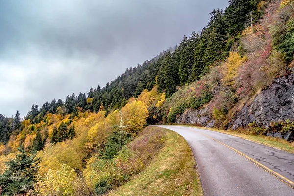 Herbstsaison Aalachin Gebirge Auf Blauem Grat — Stockfoto