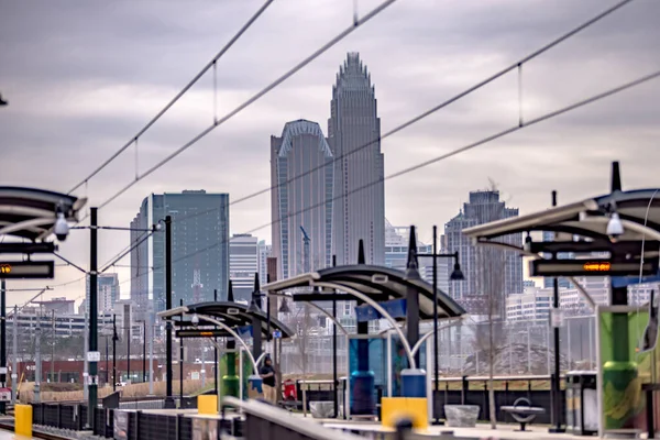 Charlotte North Carolina City Skyline Downtown — Stock Photo, Image