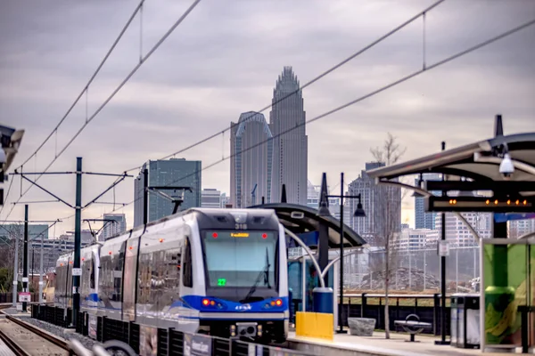 Charlotte North Carolina Şehir Manzarası Şehir — Stok fotoğraf