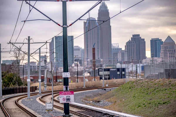 Charlotte North Carolina Şehir Manzarası Şehir — Stok fotoğraf