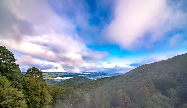 Осень Аппалачских Горах Смотрящих Вдоль Блю Ридж Паркуэй — стоковое фото