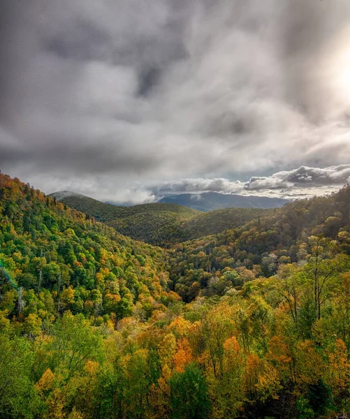 Jesień Appalachach Oglądane Wzdłuż Blue Ridge Parkway — Zdjęcie stockowe