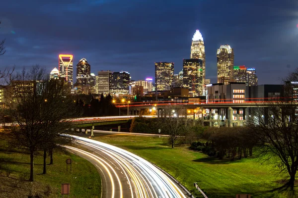 Innenstadt Von Charlotte North Carolina Skyline — Stockfoto