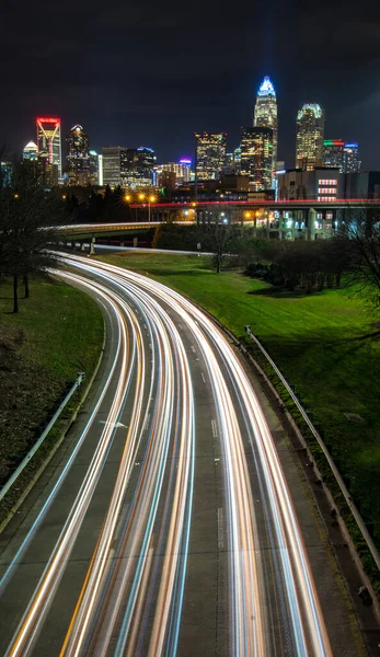 Innenstadt Von Charlotte North Carolina Skyline — Stockfoto