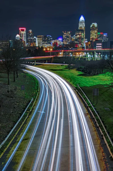 Innenstadt Von Charlotte North Carolina Skyline — Stockfoto