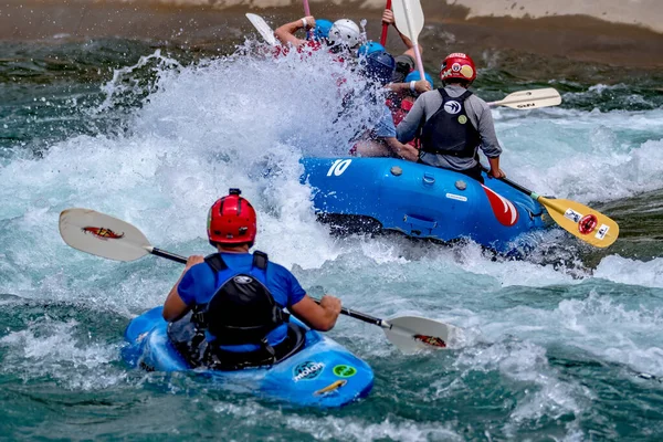 Whitewater Rafting Ação Esporte Centro Nacional Whitewater Charlotte — Fotografia de Stock